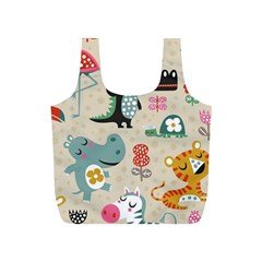 Lovely Cartoon Animals Full Print Recycle Bags (s)  by Brittlevirginclothing