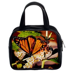 Monarch Butterfly Nature Orange Classic Handbags (2 Sides) by Amaryn4rt