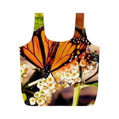 Monarch Butterfly Nature Orange Full Print Recycle Bags (m)  by Amaryn4rt