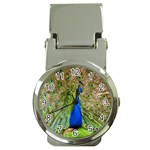 Peacock Animal Photography Beautiful Money Clip Watches Front