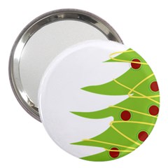 Christmas Tree Christmas 3  Handbag Mirrors by Nexatart