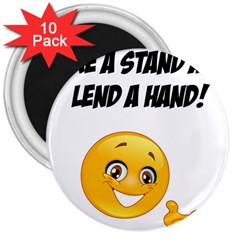 Take A Stand! 3  Magnets (10 Pack)  by athenastemple