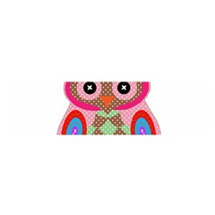 Owl Colorful Patchwork Art Satin Scarf (oblong)