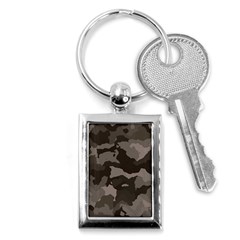 Background For Scrapbooking Or Other Camouflage Patterns Beige And Brown Key Chains (rectangle)  by Nexatart