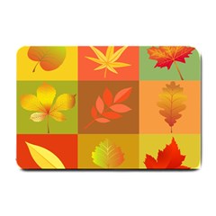 Autumn Leaves Colorful Fall Foliage Small Doormat 