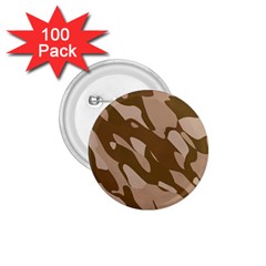 Background For Scrapbooking Or Other Beige And Brown Camouflage Patterns 1 75  Buttons (100 Pack)  by Nexatart