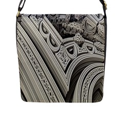 Arches Fractal Chaos Church Arch Flap Messenger Bag (l)  by Nexatart