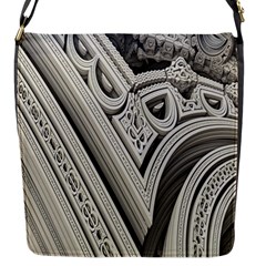 Arches Fractal Chaos Church Arch Flap Messenger Bag (s) by Nexatart