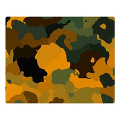 Background For Scrapbooking Or Other Camouflage Patterns Orange And Green Double Sided Flano Blanket (large)  by Nexatart