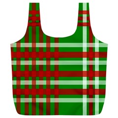 Christmas Colors Red Green White Full Print Recycle Bags (l)  by Nexatart