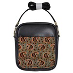 Persian Silk Brocade Girls Sling Bags Front