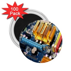 Technology Computer Chips Gigabyte 2 25  Magnets (100 Pack)  by Nexatart