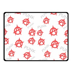 Punk Pattern Fleece Blanket (small)