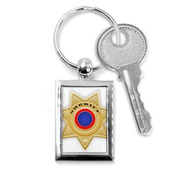 Sheriff S Star Sheriff Star Chief Key Chains (rectangle)  by Nexatart