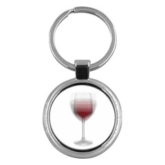 Wine Glass Steve Socha Key Chains (round)  by WineGlassOverlay