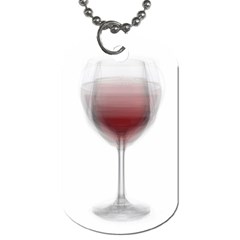 Wine Glass Steve Socha Dog Tag (two Sides) by WineGlassOverlay