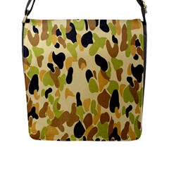 Army Camouflage Pattern Flap Messenger Bag (l)  by Nexatart