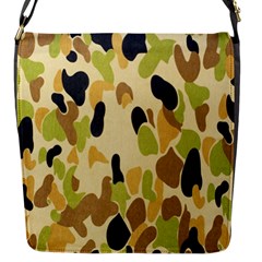 Army Camouflage Pattern Flap Messenger Bag (s) by Nexatart