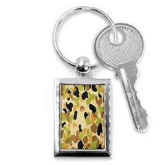 Army Camouflage Pattern Key Chains (rectangle)  by Nexatart