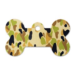 Army Camouflage Pattern Dog Tag Bone (two Sides) by Nexatart