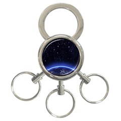 Christmas Xmas Night Pattern 3-ring Key Chains by Nexatart