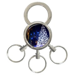 Christmas Card Christmas Atmosphere 3-ring Key Chains by Nexatart