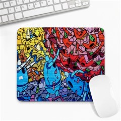 Colorful Graffiti Art Large Mousepads by Nexatart