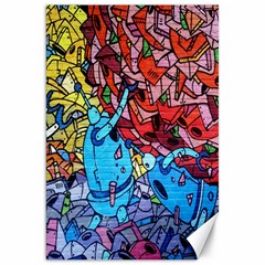 Colorful Graffiti Art Canvas 20  X 30   by Nexatart