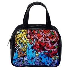 Colorful Graffiti Art Classic Handbags (one Side) by Nexatart