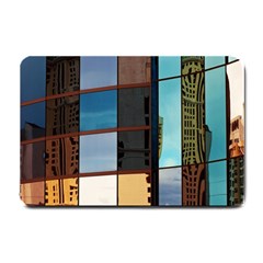 Glass Facade Colorful Architecture Small Doormat 