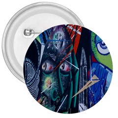 Graffiti Art Urban Design Paint 3  Buttons by Nexatart