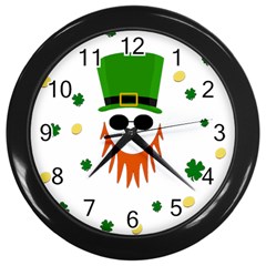 St  Patrick s Day Wall Clocks (black) by Valentinaart