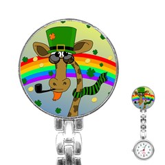 Irish Giraffe Stainless Steel Nurses Watch by Valentinaart