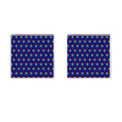 Honeycomb Fractal Art Cufflinks (square) by Nexatart