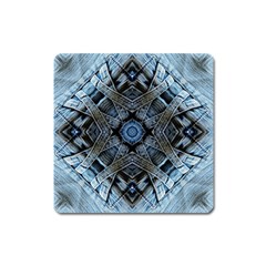 Jeans Background Square Magnet by Nexatart