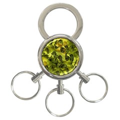 Olive Seamless Camouflage Pattern 3-ring Key Chains by Nexatart