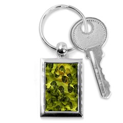 Olive Seamless Camouflage Pattern Key Chains (rectangle)  by Nexatart