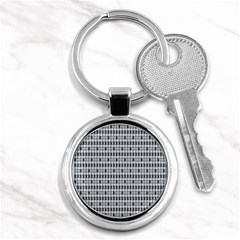 Pattern Grid Squares Texture Key Chains (round)  by Nexatart