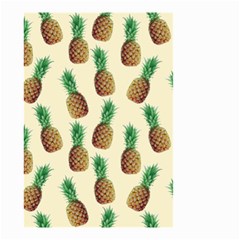 Pineapple Wallpaper Pattern Small Garden Flag (two Sides) by Nexatart