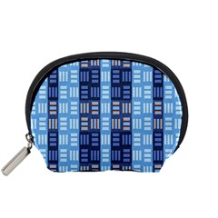 Textile Structure Texture Grid Accessory Pouches (small)  by Nexatart