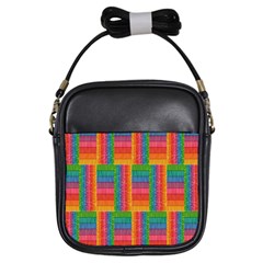 Texture Surface Rainbow Festive Girls Sling Bags by Nexatart