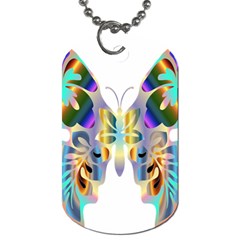 Abstract Animal Art Butterfly Dog Tag (one Side) by Amaryn4rt