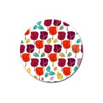 Tree Pattern Background Magnet 3  (Round) Front