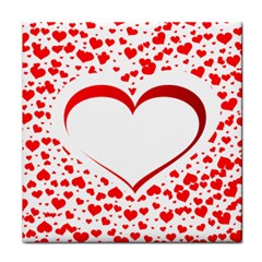 Love Red Hearth Face Towel by Amaryn4rt