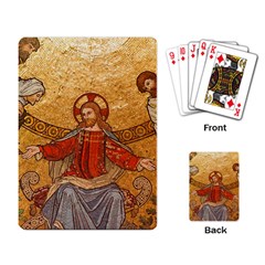 Gold Jesus Playing Card by boho