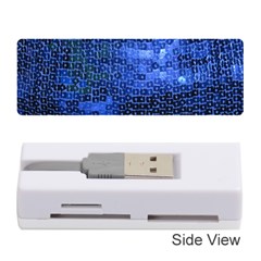 Blue Sequins Memory Card Reader (stick)  by boho