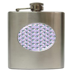 Purple Eyeballs Hip Flask (6 Oz) by boho