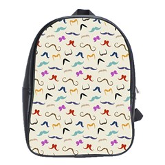 Mustaches School Bags (xl)  by boho