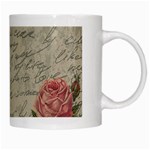 Vintage roses White Mugs Right