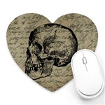 Skull Heart Mousepads Front